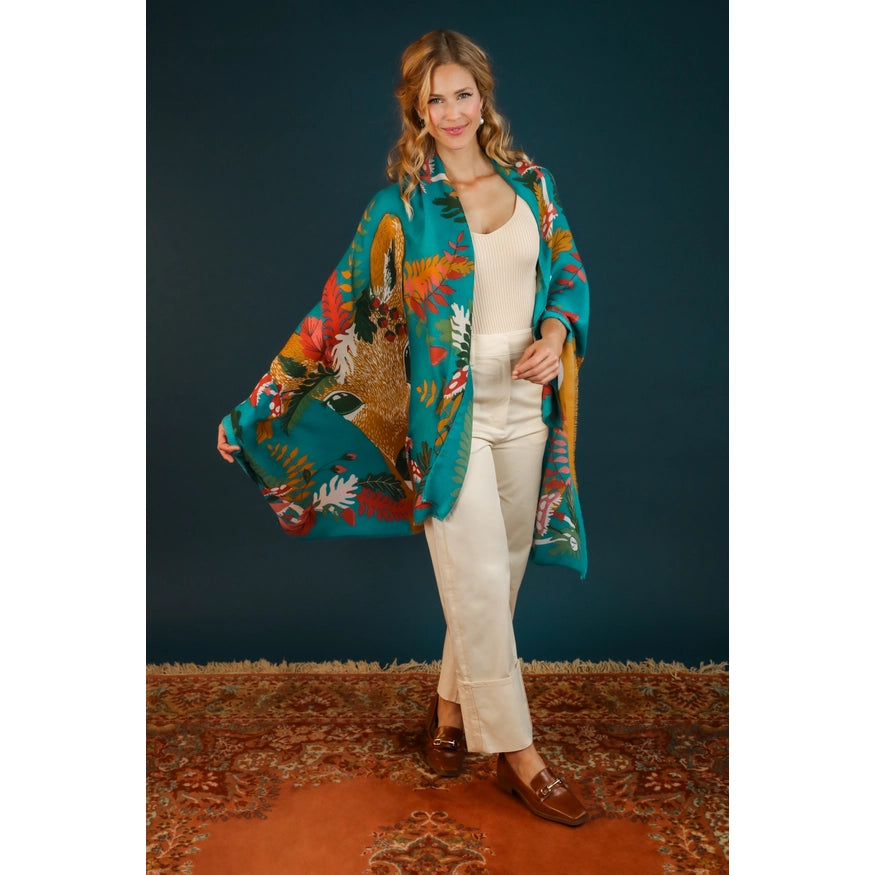 Decorative Print Doe Scarf {clearance}