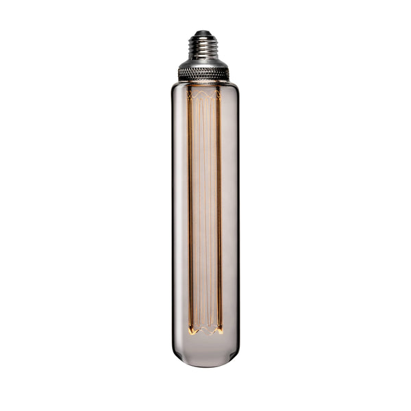 Decorative Tubular Light Bulb | Smoke