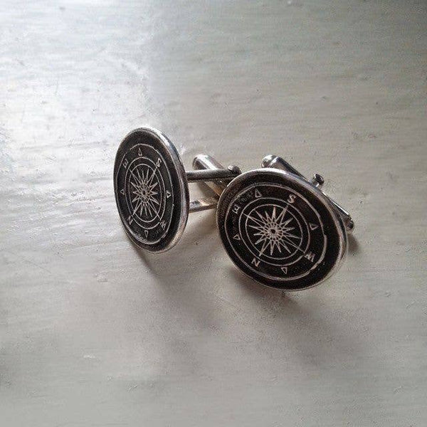 Compass Wax Seal Cufflinks