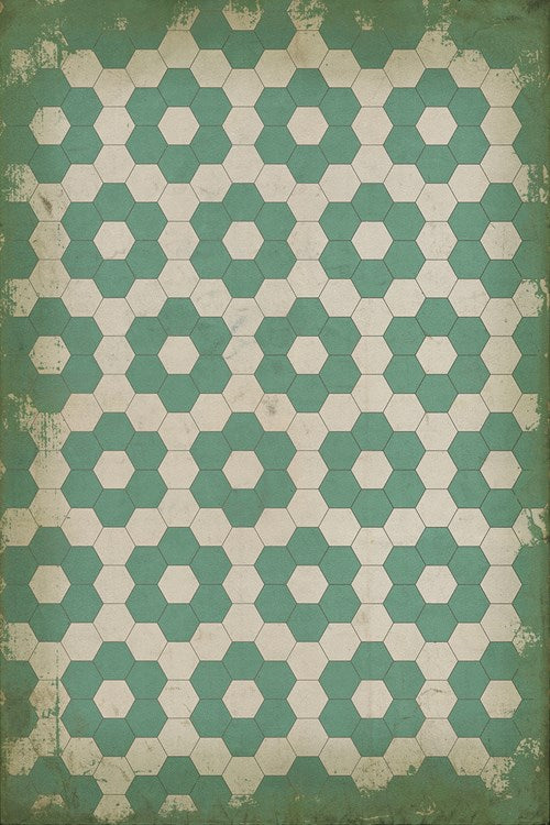 Vintage Vinyl® Floorcloth | Water Lillies {20x30}