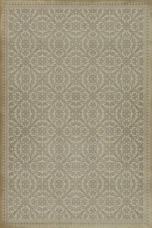 Vintage Vinyl® Floorcloth | White Rabbit {20x30}