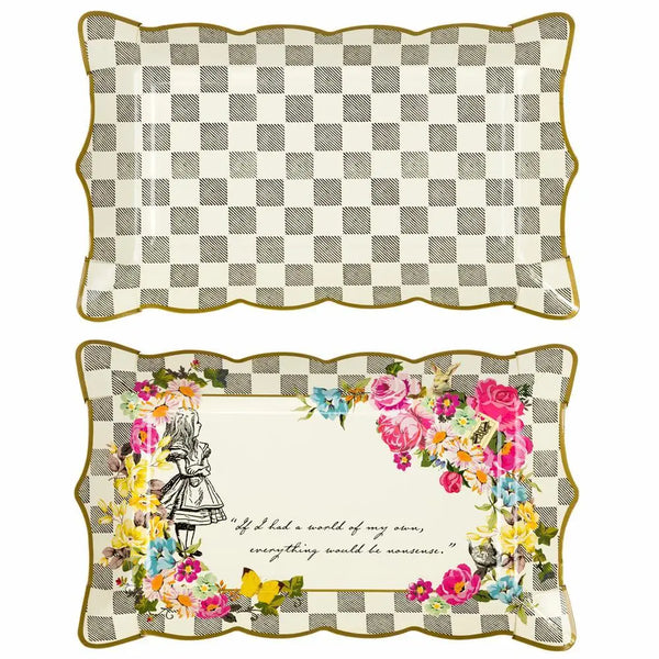 Alice in Wonderland Food Serving Platters {4 pack}