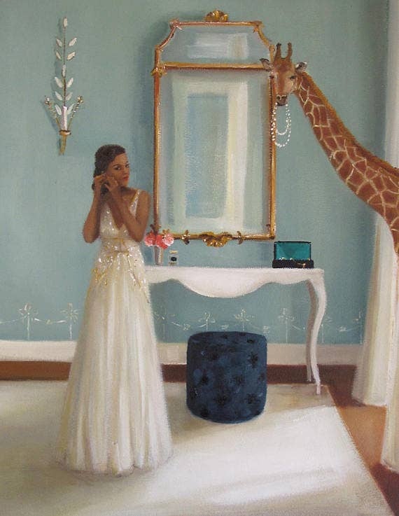 Dame en attente | Impression d’art | 11"x14"