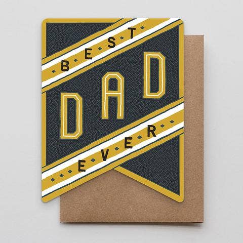 Carte de bannière du meilleur papa de tous les temps