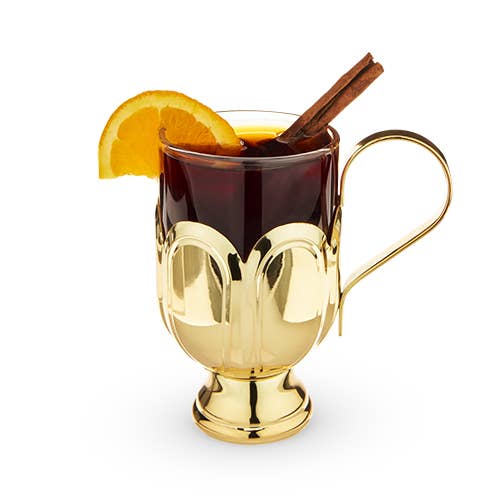 Gold Mulled Wine Glass