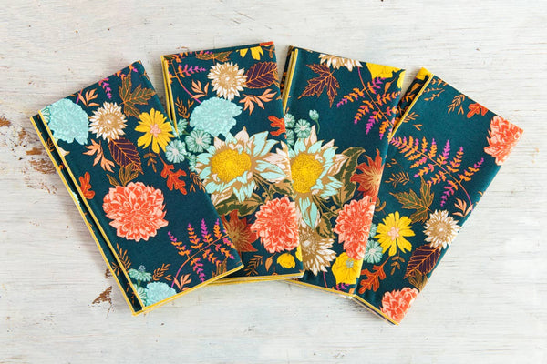 Serviettes en tissu | Floral d’hiver {Ensemble de 4}