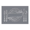 Bon Appetit Place-setting 12x18 Mesh Stencil {clearance}