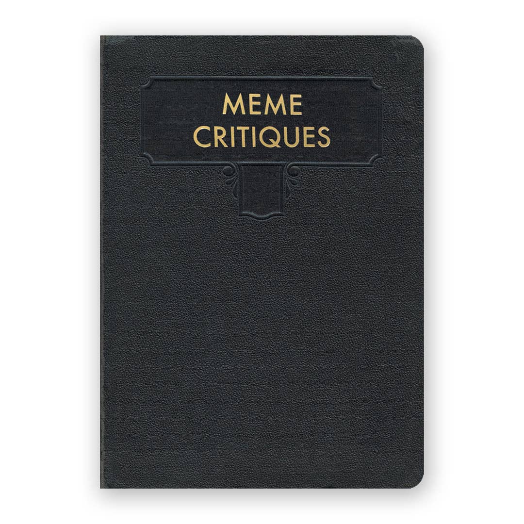Carnet de critiques de mèmes {ligné}