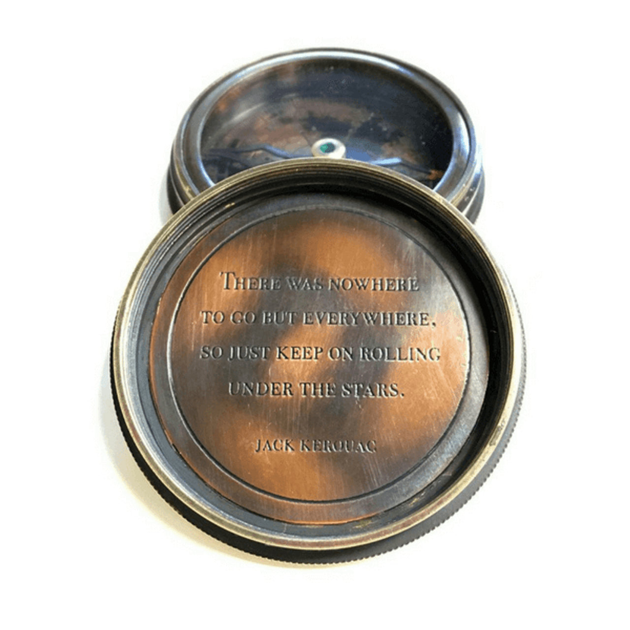 Engraved Compass | Jack Kerouac