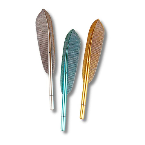 Stylos plume en plastique {plusieurs couleurs}