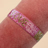 Pink Love Medium Width Beaded Bracelet {clearance}