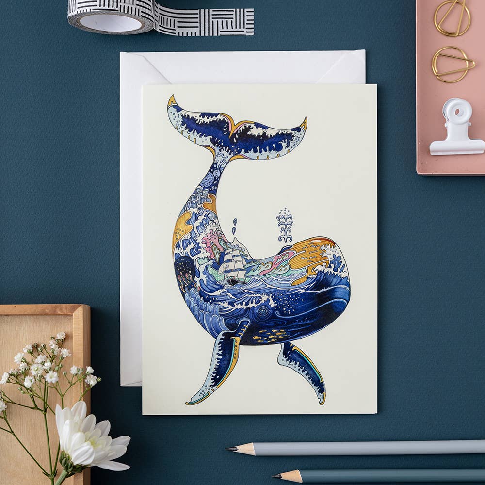 Aquarelle originale | Baleine