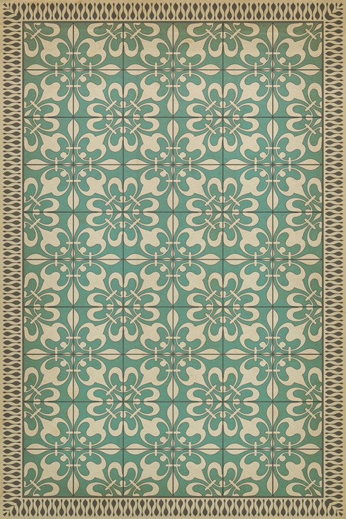 Vintage Vinyl® Floorcloth | As the Clouds Go By {20x30}