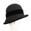 Wool Cloche Hat | Velveteen {black}