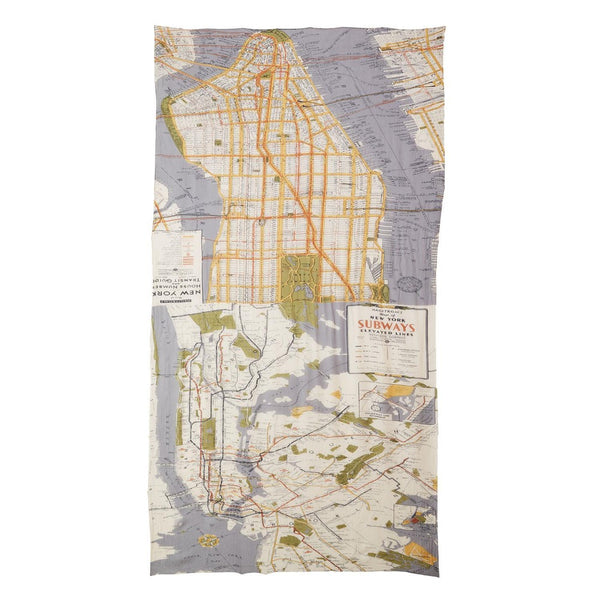 Scarf | Vintage Map | New York