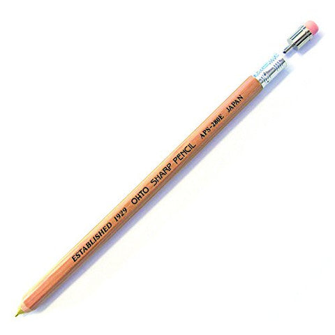 Ohto Wooden Mechanical Pencil with Eraser | 0.55 mm {multiple colors}