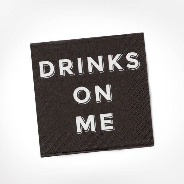 Serviettes à cocktail Drinks On Me