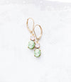 Boucles d'oreilles Tiny Lady Cameo en menthe et rose