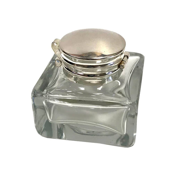 Encrier en verre carré {plusieurs couleurs}