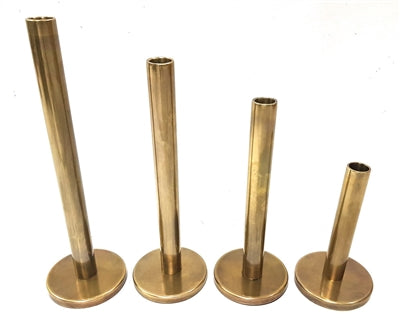 Bougeoirs coniques | Or antique {Plusieurs tailles}