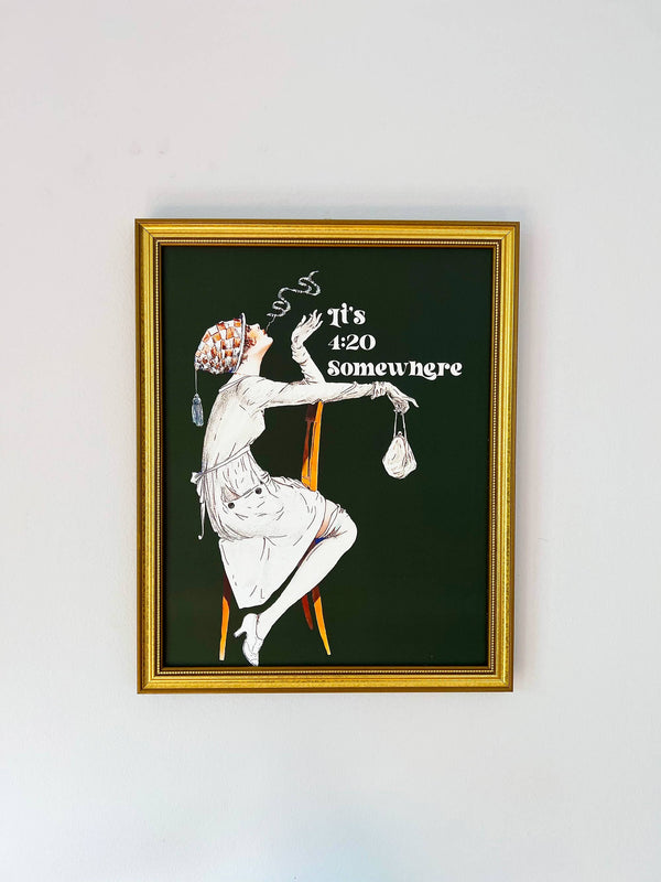 Art Déco 420 Quelque part Art Print | 5x7