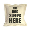 The Dog/Cat Sleeps Here... and Here... Not Here Throw Pillows {multiple designs}