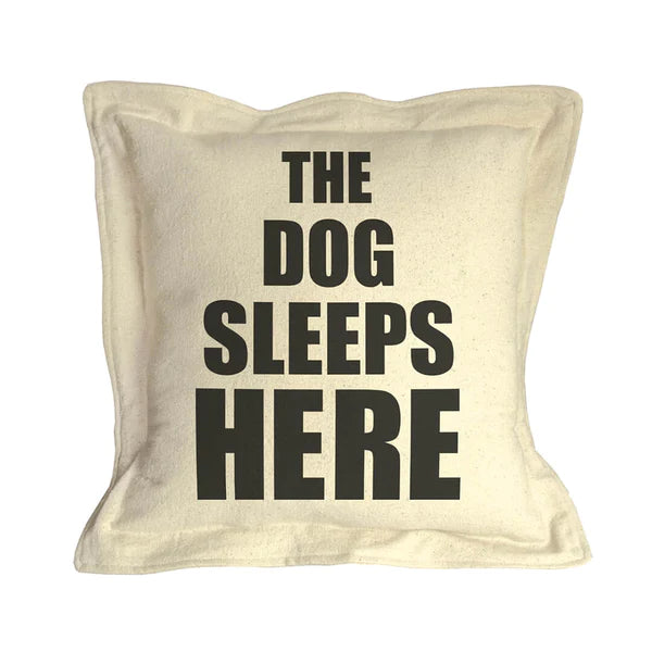 The Dog/Cat Sleeps Here... and Here... Not Here Throw Pillows {multiple designs}