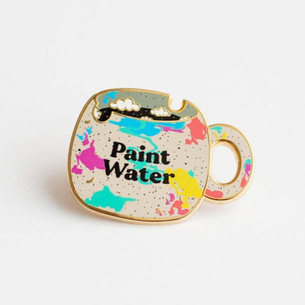 Paint Water/Not Paint Water Enamel Pin