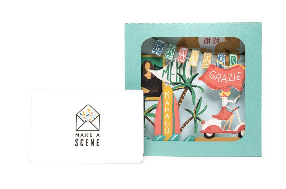 Carte pop-up de remerciement