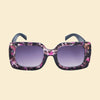 Lunettes de soleil luxe écaille de tortue violettes Cece