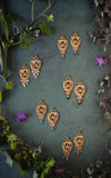 Peacock Palace Earring {multiple stones}