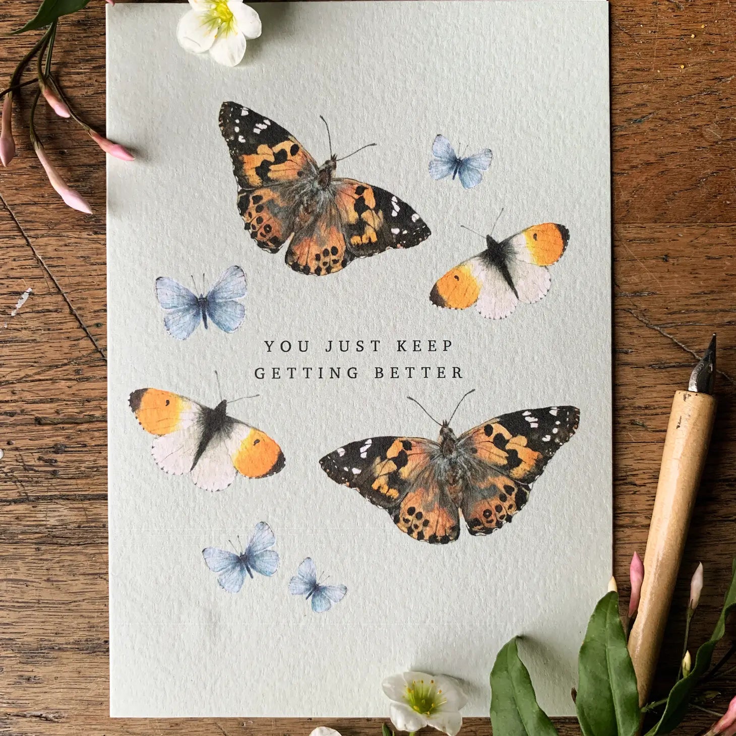Botanical Watercolour Greeting Card Bundle {pack of 5}