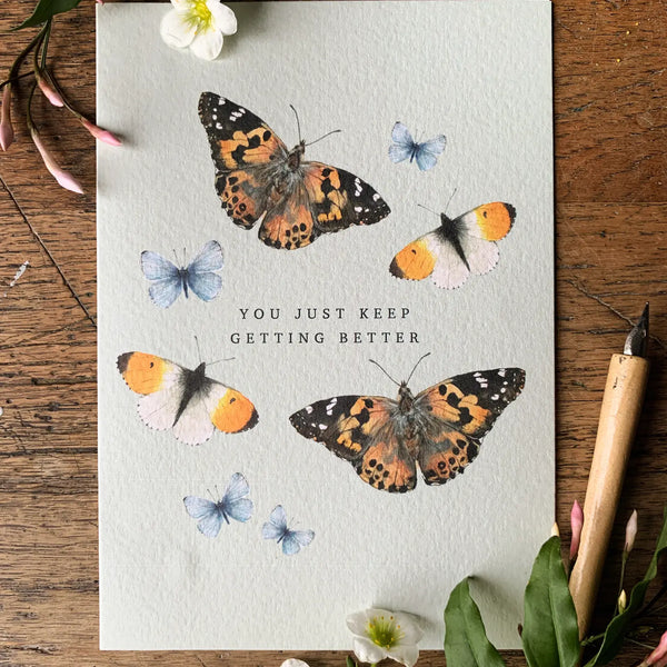 Botanical Watercolour Greeting Card Bundle {pack of 5}