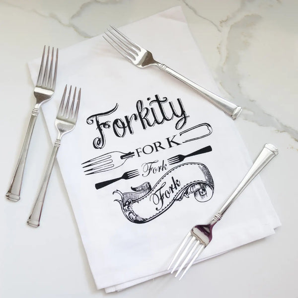 Forkity Fork Fork Kitchen Towel