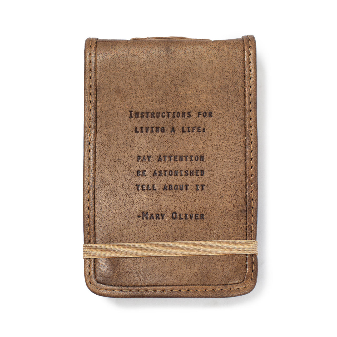 Mary Oliver Mini Leather Notepad