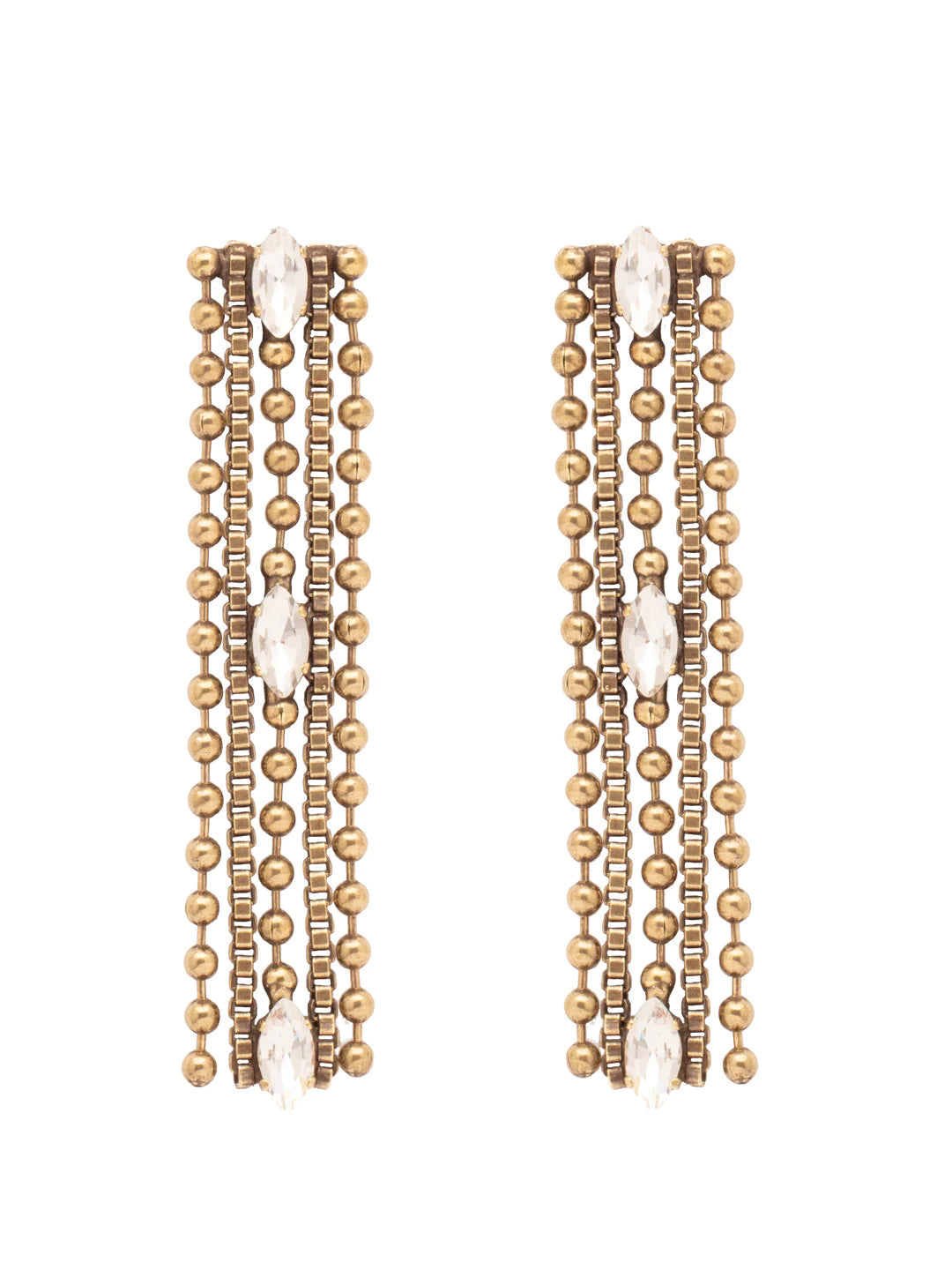 Cleo Layered Dangle Earring | Crystal Collection