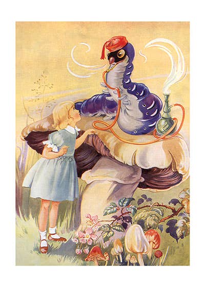 Alice et la chenille | Impression artistique 11