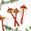Ornements de champignons en tissu fabriqués à la main {styles multiples}