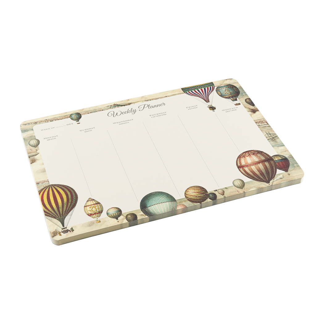 Planificateur de bureau hebdomadaire {Ballons}