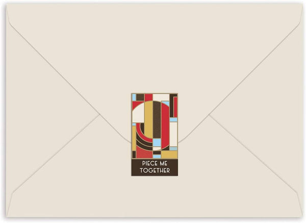 Frank Lloyd Wright Hoffman Rug Greeting Card Puzzle