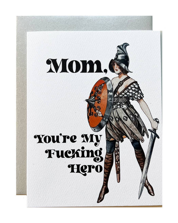 Carte de fête des mères F*cking Hero