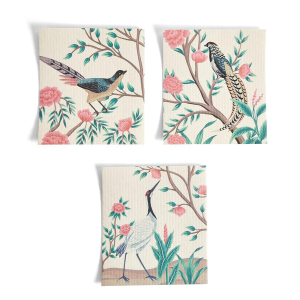 Multipurpose Biodegradable Kitchen Cloth | Flora and Fauna {set of 3}