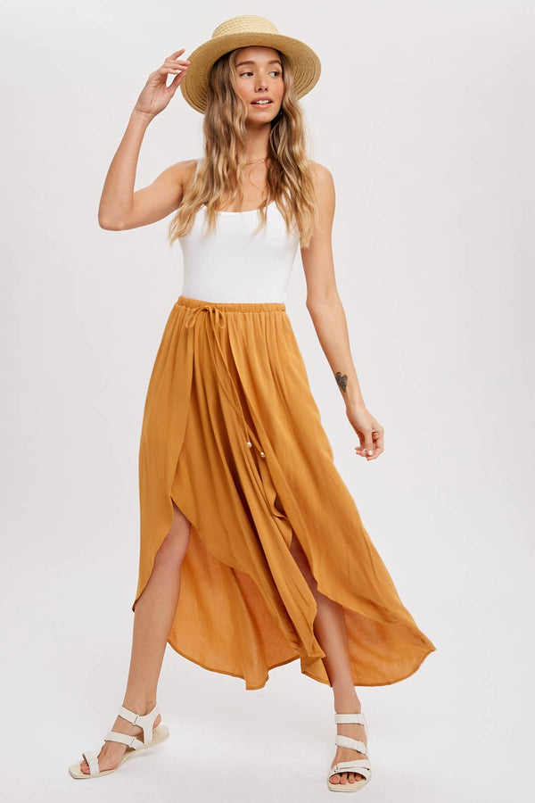 High-Slit Wrap Culottes {clearance}