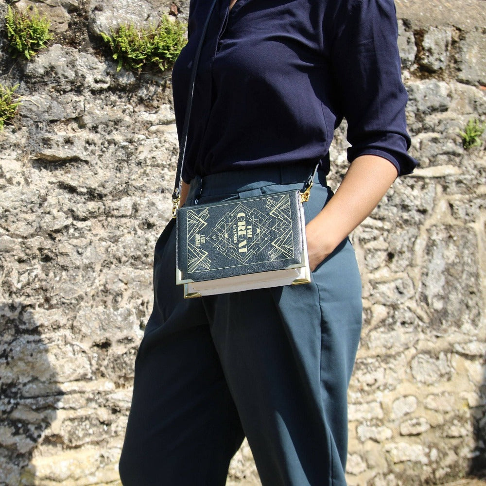Great Gatsby Book Art Crossbody Handbag
