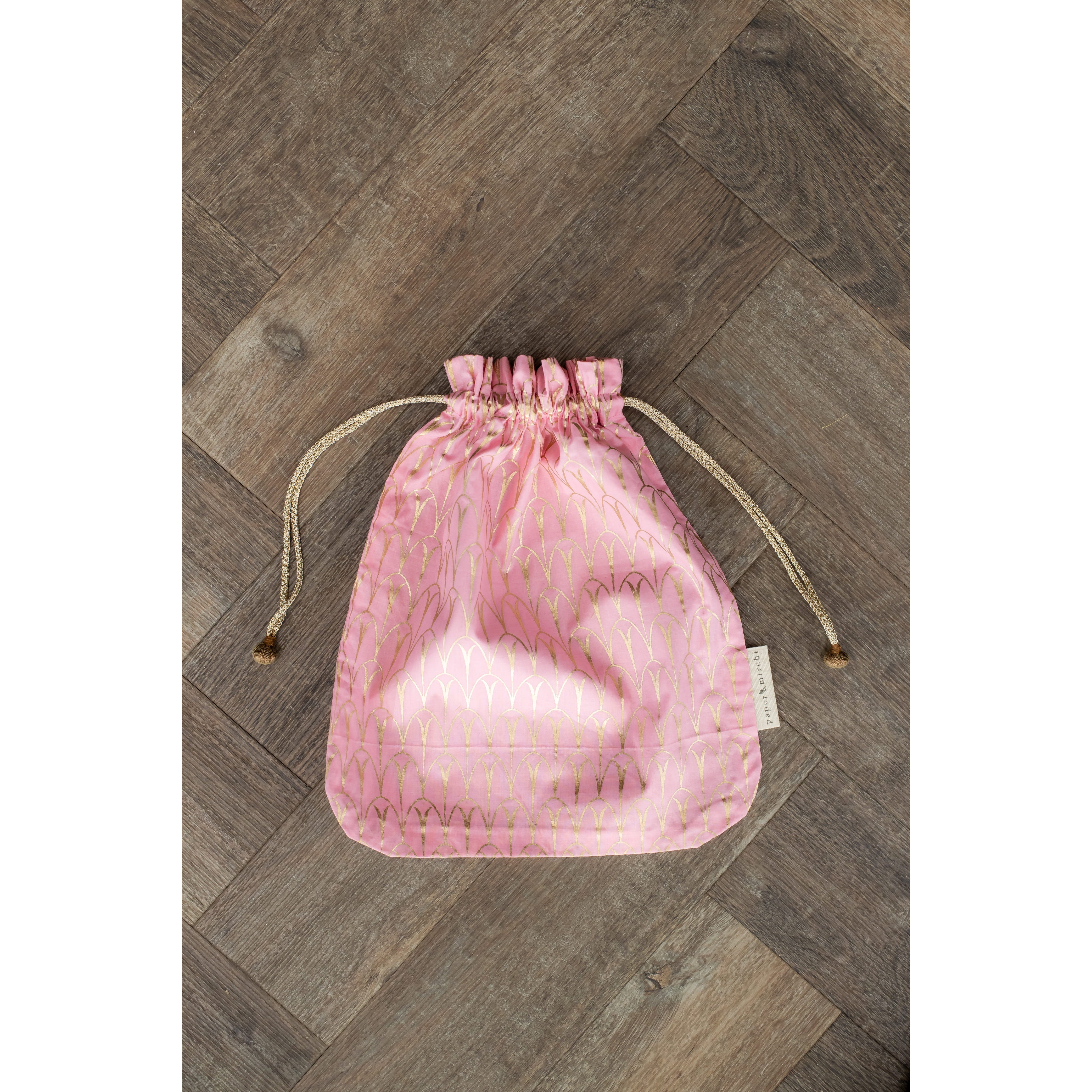 Sacs cadeaux à cordon réutilisables | Gamme Luxe Gold {plusieurs tailles et couleurs}