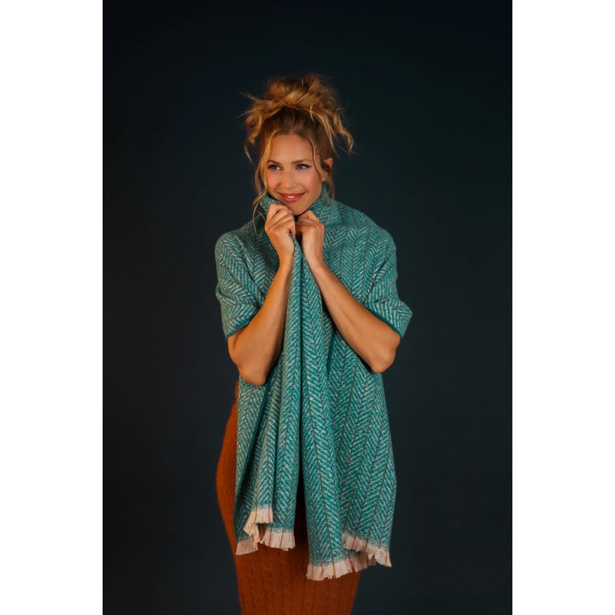 Teal Nicolette Cozy Scarf