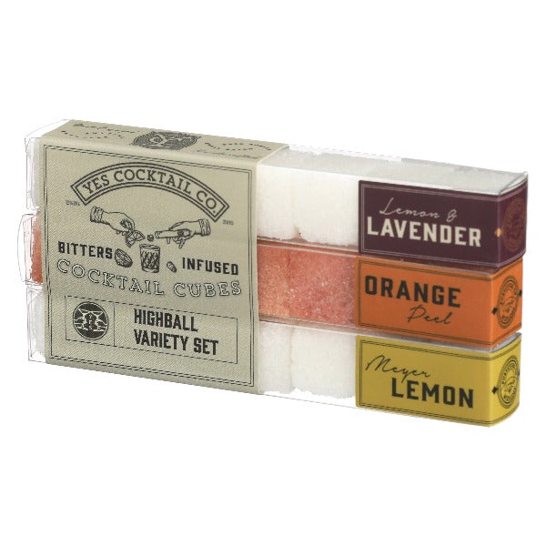 Coffrets cadeaux variés de cubes de cocktail infusés
