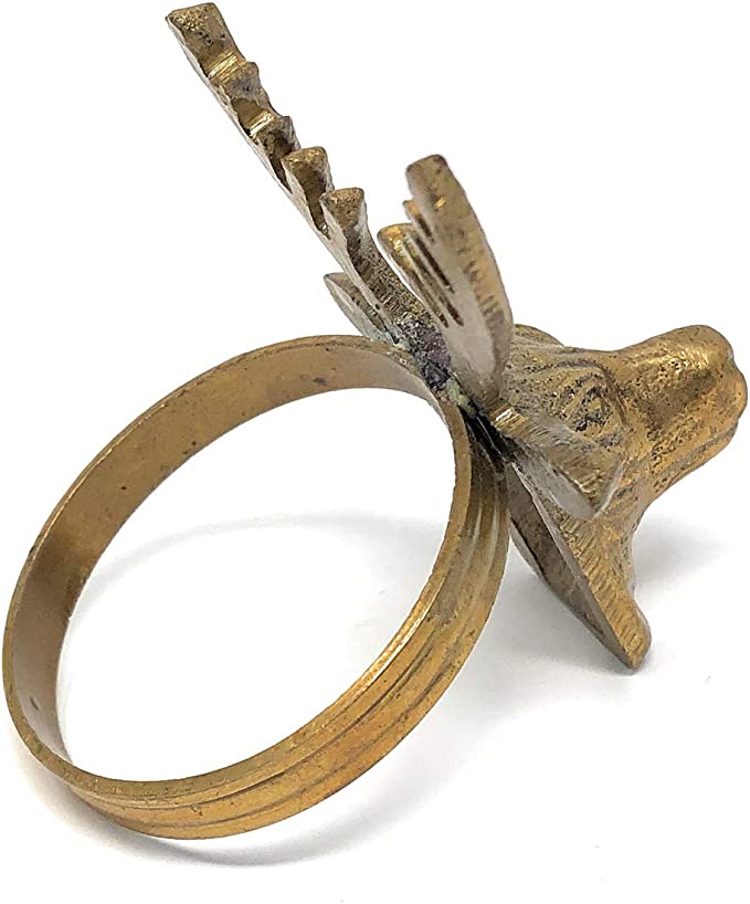 Ronds de serviette Buck en laiton