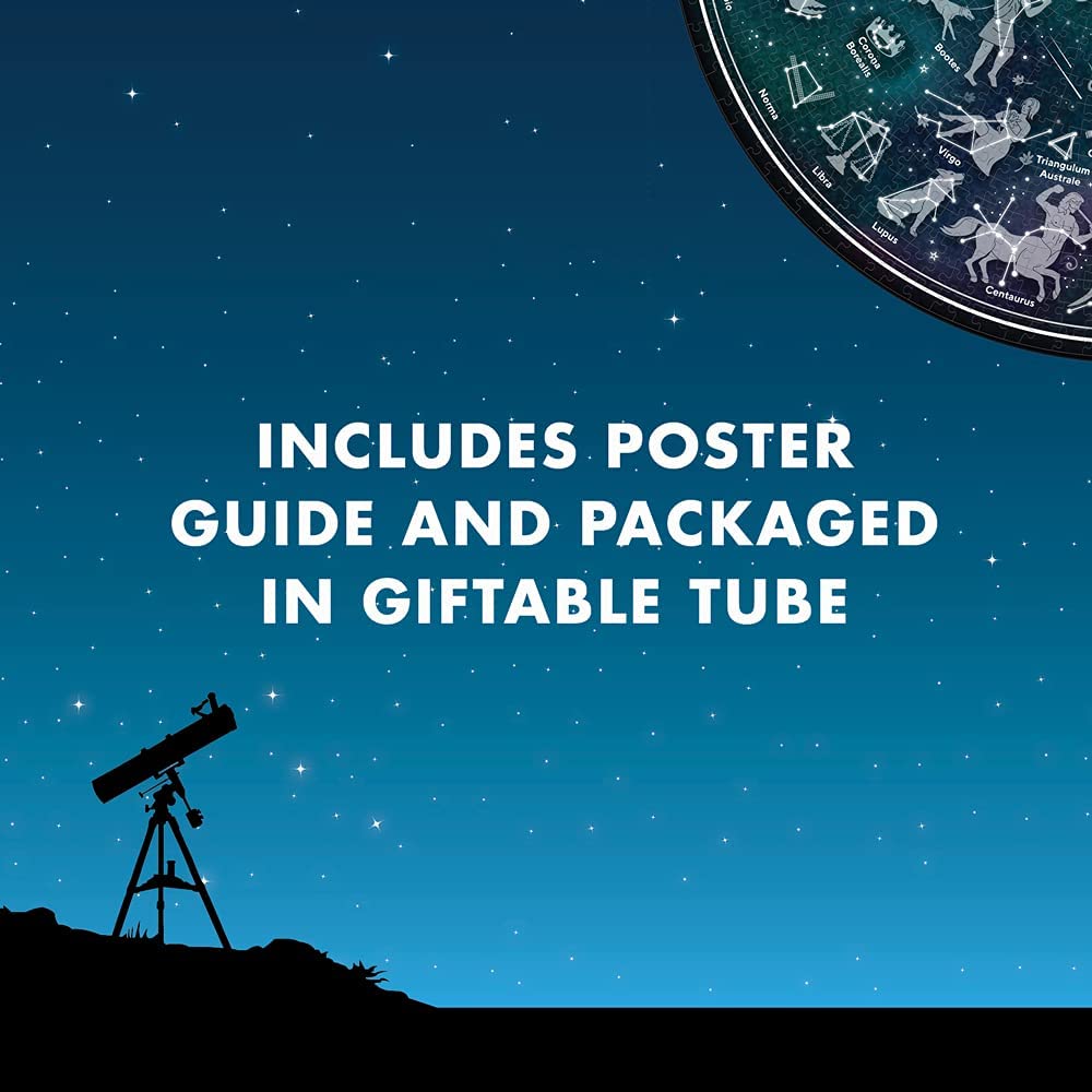 Puzzle rond Carte des étoiles {1000 pièces}