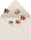 Frank Lloyd Wright Hoffman Rug Greeting Card Puzzle